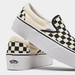 Vans Classic Slip-On Stackform Casual Shoes Checkerboard Black/Classic White - A7Q5RTYQ 001 10 Vans Classic Slip-On Stackform Casual Shoes Checkerboard Black/Classic White - A7Q5RTYQ 001 -Nikes Shoes Shop A7Q5RTYQ 001 P3
