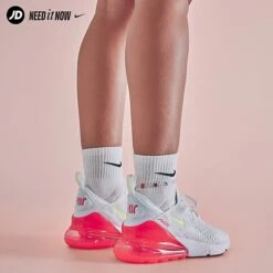 Women's Nike Air Max 270 Casual Shoes White/Volt/Bright Crimson - AH6789 114