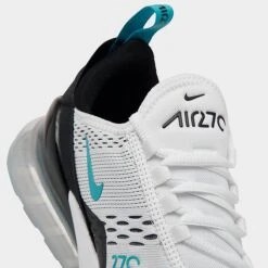 Women's Nike Air Max 270 Casual Shoes White/Black/Metallic Silver/Dusty Cactus - AH6789 115 -Nikes Shoes Shop AH6789 115 P3
