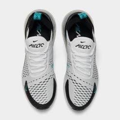 Women's Nike Air Max 270 Casual Shoes White/Black/Metallic Silver/Dusty Cactus - AH6789 115 -Nikes Shoes Shop AH6789 115 P5