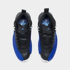 Nike Women's Air Jordan Retro 12 Basketball Shoes Hyper Royal/Black/Metallic Silver/White - AO6068 004 -Nikes Shoes Shop AO6068 004 P5