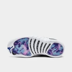 Nike Women's Air Jordan Retro 12 Basketball Shoes Hyper Royal/Black/Metallic Silver/White - AO6068 004 -Nikes Shoes Shop AO6068 004 P6