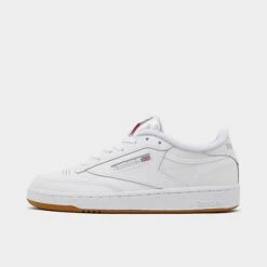 Women's Reebok Club C 85 Casual Shoes White/Light Grey/Gum - BS7686 100