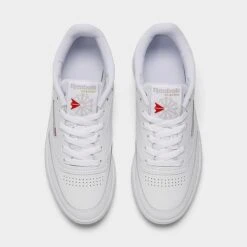 Women's Reebok Club C 85 Casual Shoes White/Light Grey/Gum - BS7686 100 -Nikes Shoes Shop BS7686 100 P5