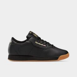 Women's Reebok Princess Casual Shoes Black/Black/Gum - BS8457 005