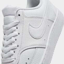 Women's Nike Court Vision Low Casual Shoes White/White/White - CD5434 100 -Nikes Shoes Shop CD5434 100 P3
