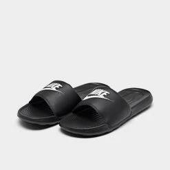 Women's Nike Victori One Slide Sandals Black/White - CN9677 005 -Nikes Shoes Shop CN9677 005 P2