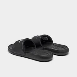 Women's Nike Victori One Slide Sandals Black/White - CN9677 005 -Nikes Shoes Shop CN9677 005 P4