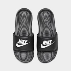 Women's Nike Victori One Slide Sandals Black/White - CN9677 005 -Nikes Shoes Shop CN9677 005 P5
