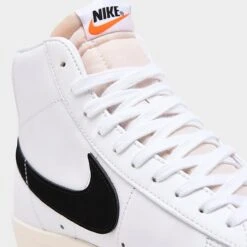 Women's Nike Blazer Mid '77 Casual Shoes White/Black/Sail - CZ1055 100 -Nikes Shoes Shop CZ1055 100 P3