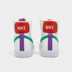 Women's Nike Blazer Mid '77 Casual Shoes White/Picante Red/Fuchsia Dream/Stadium Green 11 - CZ1055 123 -Nikes Shoes Shop CZ1055 123 P4