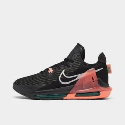 Nike LeBron Witness 6 Basketball Shoes Black/Metallic Silver/Sequoia/Crimson Pulse/Clear Emerald - CZ4052 001