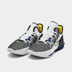 Nike LeBron Witness 6 Basketball Shoes White/Persian Violet/Yellow Strike/Black - CZ4052 100 -Nikes Shoes Shop CZ4052 100 P2