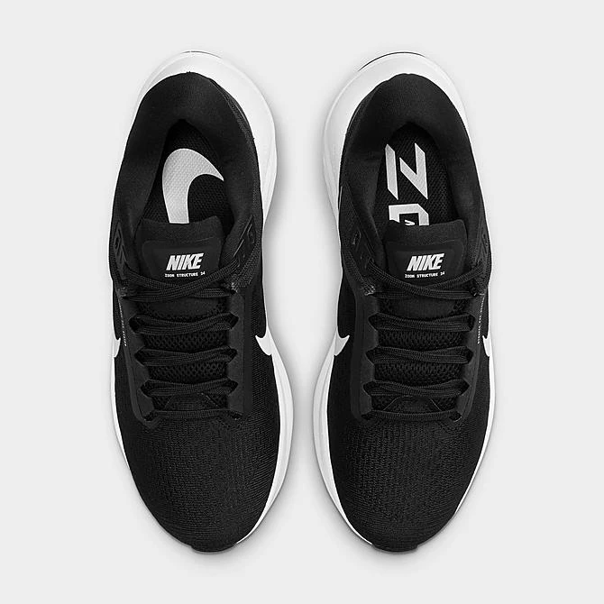 Women's Nike Structure 24 Running Shoes Black/White - DA8570 001 7 Women's Nike Structure 24 Running Shoes Black/White - DA8570 001 - Image 5