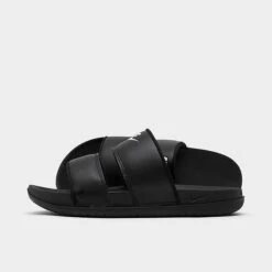 Women's Nike Offcourt Duo Slide Sandals Black/Black/White - DC0496 001