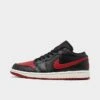 Nike Women's Air Jordan Retro 1 Low Casual Shoes Black/Gym Red/Sail - DC0774 061