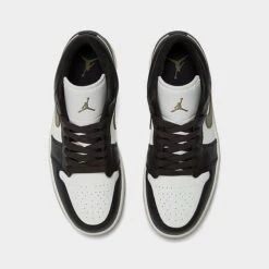 Nike Women's Air Jordan Retro 1 Low Casual Shoes Shadow Brown/Brown Kelp/Sail - DC0774 200 -Nikes Shoes Shop DC0774 200 P5