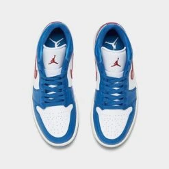 Nike Women's Air Jordan Retro 1 Low Casual Shoes Sport Blue/Gym Red/White/Sail - DC0774 416 12 Nike Women's Air Jordan Retro 1 Low Casual Shoes Sport Blue/Gym Red/White/Sail - DC0774 416 -Nikes Shoes Shop DC0774 416 P5