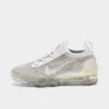 Women's Nike Air VaporMax 2021 Flyknit Running Shoes White/Pure Platinum/Metallic Silver/White - DC4112 100 -Nikes Shoes Shop DC4112 100 P1
