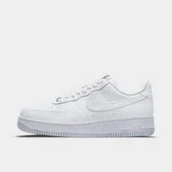Women's Nike Air Force 1 '07 Next Nature Casual Shoes White/Black/Metallic Silver/White - DC9486 101
