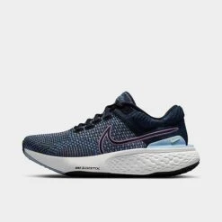 Women's Nike ZoomX Invincible Run Flyknit 2 Running Shoes Dark Marina Blue/Plum Fog/Light Marine/Black - DC9993 400