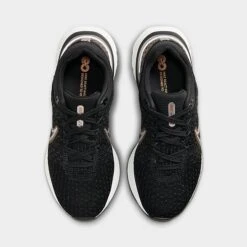 Women's Nike React Infinity 3 Running Shoes Black/Mtlc Silver/Anthracite/Mtlc Copper/Summit White - DD3024 009 -Nikes Shoes Shop DD3024 009 P5