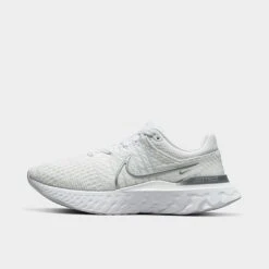 Women's Nike React Infinity 3 Running Shoes White/Metallic Silver/Pure Platinum - DD3024 101