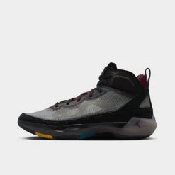 Nike Air Jordan XXXVII Basketball Shoes Black/Bordeaux/Midnight Fog/Midas Gold - DD6958 001