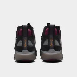 Nike Air Jordan XXXVII Basketball Shoes Black/Bordeaux/Midnight Fog/Midas Gold - DD6958 001 -Nikes Shoes Shop DD6958 001 P4
