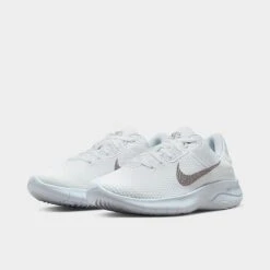 Women's Nike Flex Experience Run 11 Next Nature Running Shoes White/Metallic Silver/Pure Platinum - DD9283 100 -Nikes Shoes Shop DD9283 100 P2