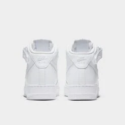 Women's Nike Air Force 1 '07 Mid Casual Shoes White/White/White - DD9625 100 -Nikes Shoes Shop DD9625 100 P4