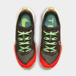 Women's Nike Air Zoom Terra Kiger 8 Trail Running Shoes Velvet Brown/Bright Crimson/Yellow Ochre/Enamel Green - DH0654 200 -Nikes Shoes Shop DH0654 200 P5