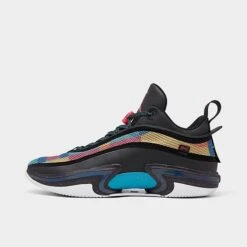 Nike Air Jordan XXXVI Low Basketball Shoes Black/Washed Teal/Vivid Sulfur/Rush Pink - DH0833 063