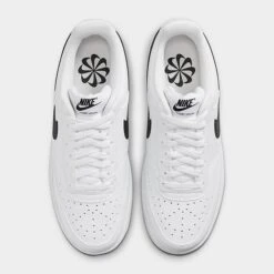 Women's Nike Court Vision Low Next Nature Casual Shoes White/Black/White - DH3158 101 -Nikes Shoes Shop DH3158 101 P5