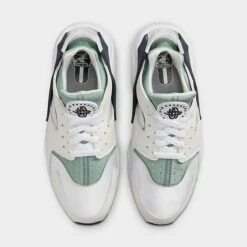Women's Nike Air Huarache Casual Shoes White/Obsidian/Mica Green/Photon Dust/Obsidian/Obsidian - DH4439 110 -Nikes Shoes Shop DH4439 110 P5