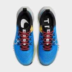 Women's Nike React Pegasus Trail 4 Trail Running Shoes Light Photo Blue/Metallic Silver/Track Red/Black - DJ6159 401 -Nikes Shoes Shop DJ6159 401 P5