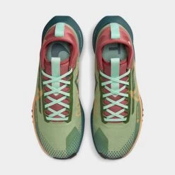Women's Nike React Pegasus Trail 4 GORE-TEX Waterproof Trail Running Shoes Alligator/Mint Foam/Canyon Rust/Orange Trance - DJ7929 300 -Nikes Shoes Shop DJ7929 300 P5