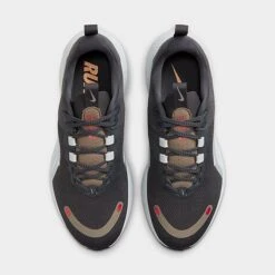 Women's Nike React Escape Run 2 Running Shoes Dark Smoke Grey/Olive Grey/Metallic Silver/Metallic Copper - DJ9976 003 -Nikes Shoes Shop DJ9976 003 P5