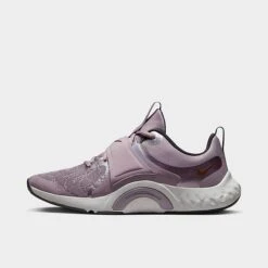 Women's Nike Renew In-Season TR 12 Premium Training Shoes Purple Smoke/Metallic Copper/Pure Platinum/Dark Smoke Grey/Metallic Gold - DM0947 501
