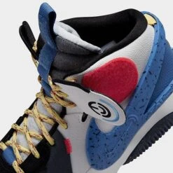 Nike Air Deldon FlyEase Basketball Shoes Summit White/Pure Platinum/Indigo Storm - DM4096 100 -Nikes Shoes Shop DM4096 100 P3