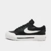 Women's Nike Court Legacy Lift Casual Shoes Black/Sail/White/Team Orange - DM7590 001