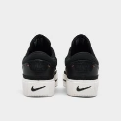 Women's Nike Court Legacy Lift Casual Shoes Black/Sail/White/Team Orange - DM7590 001 -Nikes Shoes Shop DM7590 001 P4