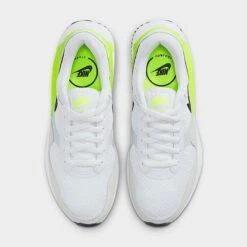 Women's Nike Air Max SYSTM Casual Shoes White/Black/Pure Platinum/Volt - DM9538 104 -Nikes Shoes Shop DM9538 104 P5