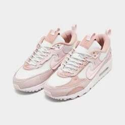 Women's Nike Air Max 90 Futura Casual Shoes Summit White/Light Soft Pink/Barely Rose/Pink Oxford/White - DM9922 104 -Nikes Shoes Shop DM9922 104 P2