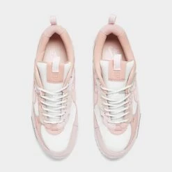 Women's Nike Air Max 90 Futura Casual Shoes Summit White/Light Soft Pink/Barely Rose/Pink Oxford/White - DM9922 104 -Nikes Shoes Shop DM9922 104 P5