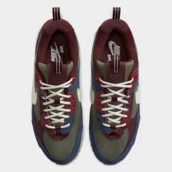 Women's Nike Air Max 90 Futura Casual Shoes Medium Olive/Burgundy/Navy - DM9922 200 -Nikes Shoes Shop DM9922 200 P5