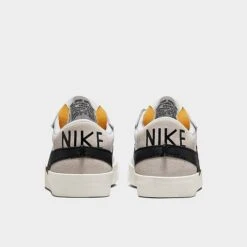 Women's Nike Blazer Low '77 Jumbo Casual Shoes White/Black/Sail - DQ1470 101 -Nikes Shoes Shop DQ1470 101 P4