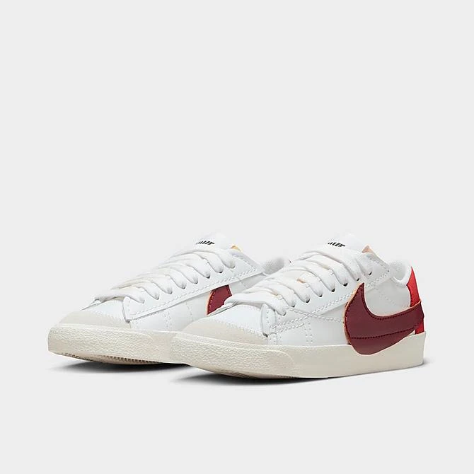 Women's Nike Blazer Low '77 Jumbo Casual Shoes White/Cinnabar/Black/Dark Beetroot - DQ1470 104 4 Women's Nike Blazer Low '77 Jumbo Casual Shoes White/Cinnabar/Black/Dark Beetroot - DQ1470 104 - Image 2