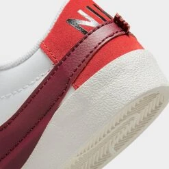 Women's Nike Blazer Low '77 Jumbo Casual Shoes White/Cinnabar/Black/Dark Beetroot - DQ1470 104 10 Women's Nike Blazer Low '77 Jumbo Casual Shoes White/Cinnabar/Black/Dark Beetroot - DQ1470 104 -Nikes Shoes Shop DQ1470 104 P3