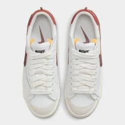 Women's Nike Blazer Low '77 Jumbo Casual Shoes White/Cinnabar/Black/Dark Beetroot - DQ1470 104 12 Women's Nike Blazer Low '77 Jumbo Casual Shoes White/Cinnabar/Black/Dark Beetroot - DQ1470 104 -Nikes Shoes Shop DQ1470 104 P5